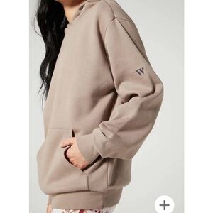 Wear it to Heart Tan Driver Relaxed Hoodie in Portebello Oversized Small